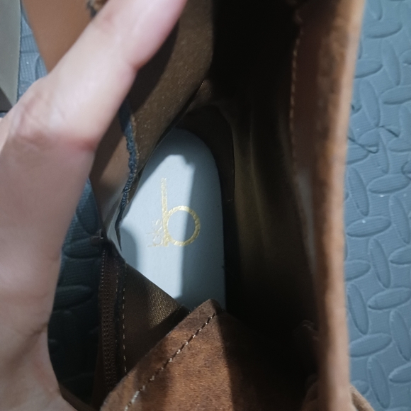 Bks Baker's Women Camel Brown Lace Up Flat Booties - Picture 11 of 12